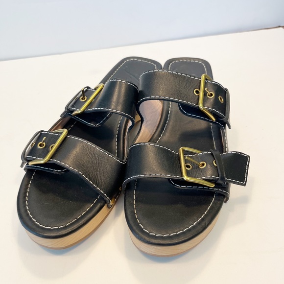 J. Crew Leather double buckle-strap sandals - Picture 3 of 11